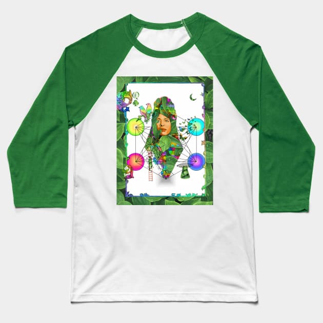 Birth Of Badu Baseball T-Shirt by Robel